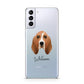 Basset Hound Personalised Samsung S21 Plus Phone Case