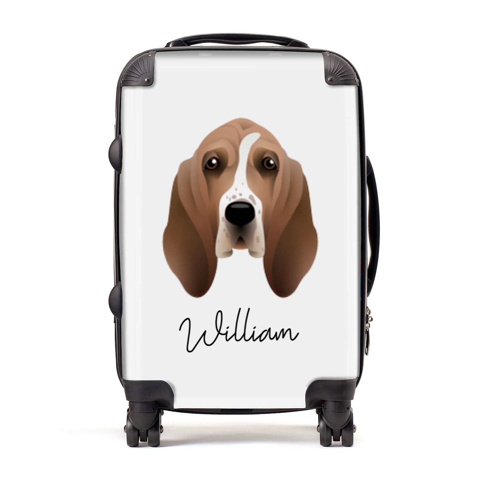 Basset Hound Personalised Suitcase