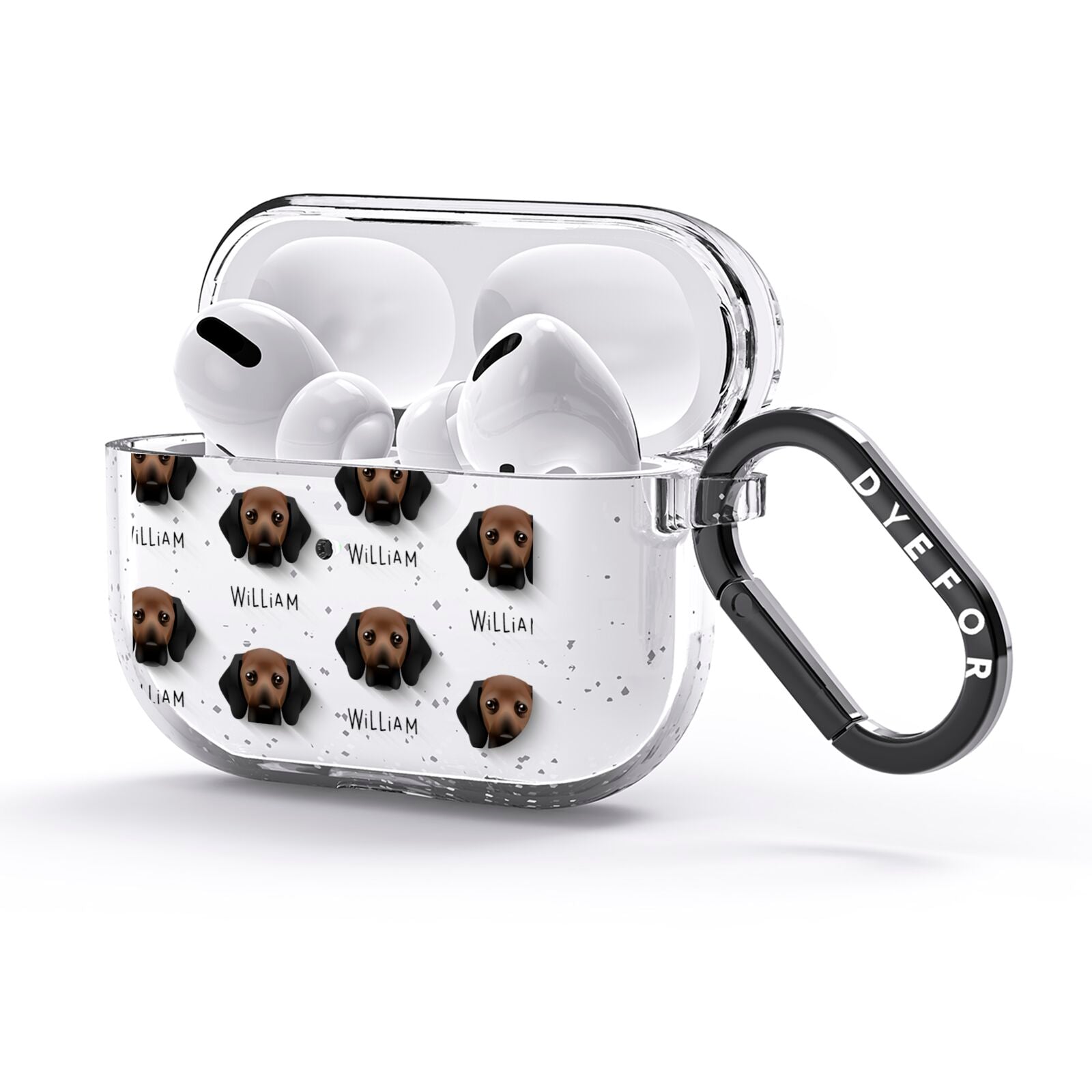 Bassugg Icon with Name AirPods Glitter Case 3rd Gen Side Image