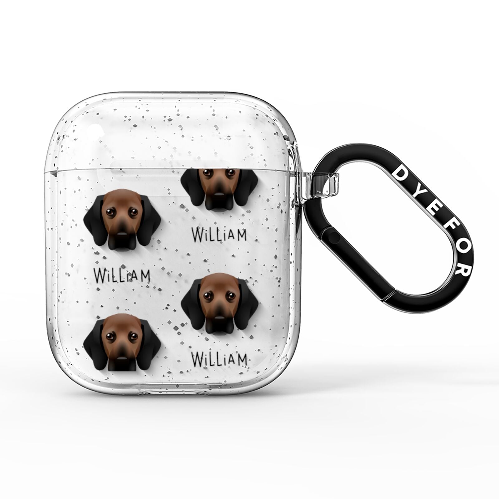 Bassugg Icon with Name AirPods Glitter Case