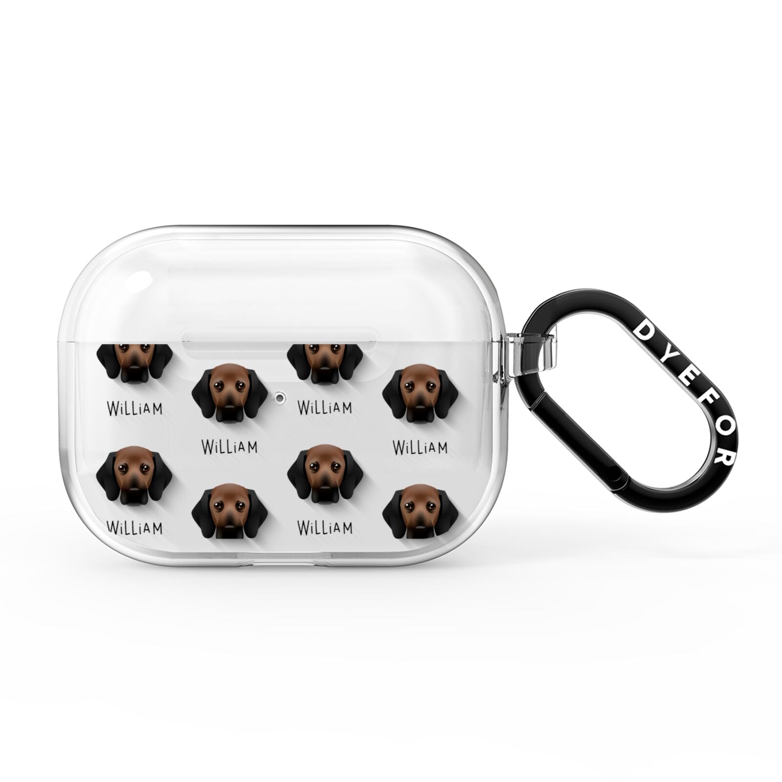 Bassugg Icon with Name AirPods Pro Clear Case