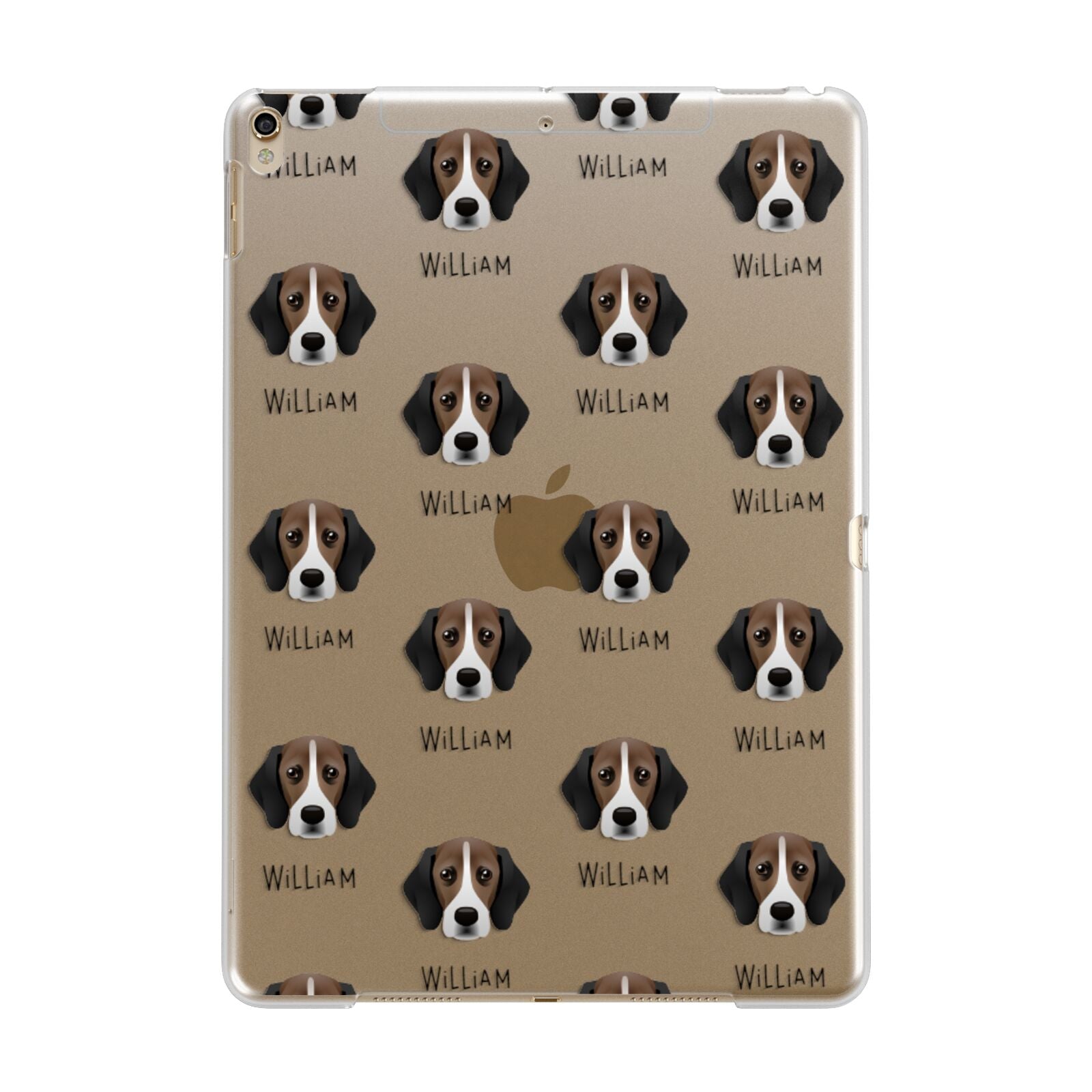Bassugg Icon with Name Apple iPad Gold Case