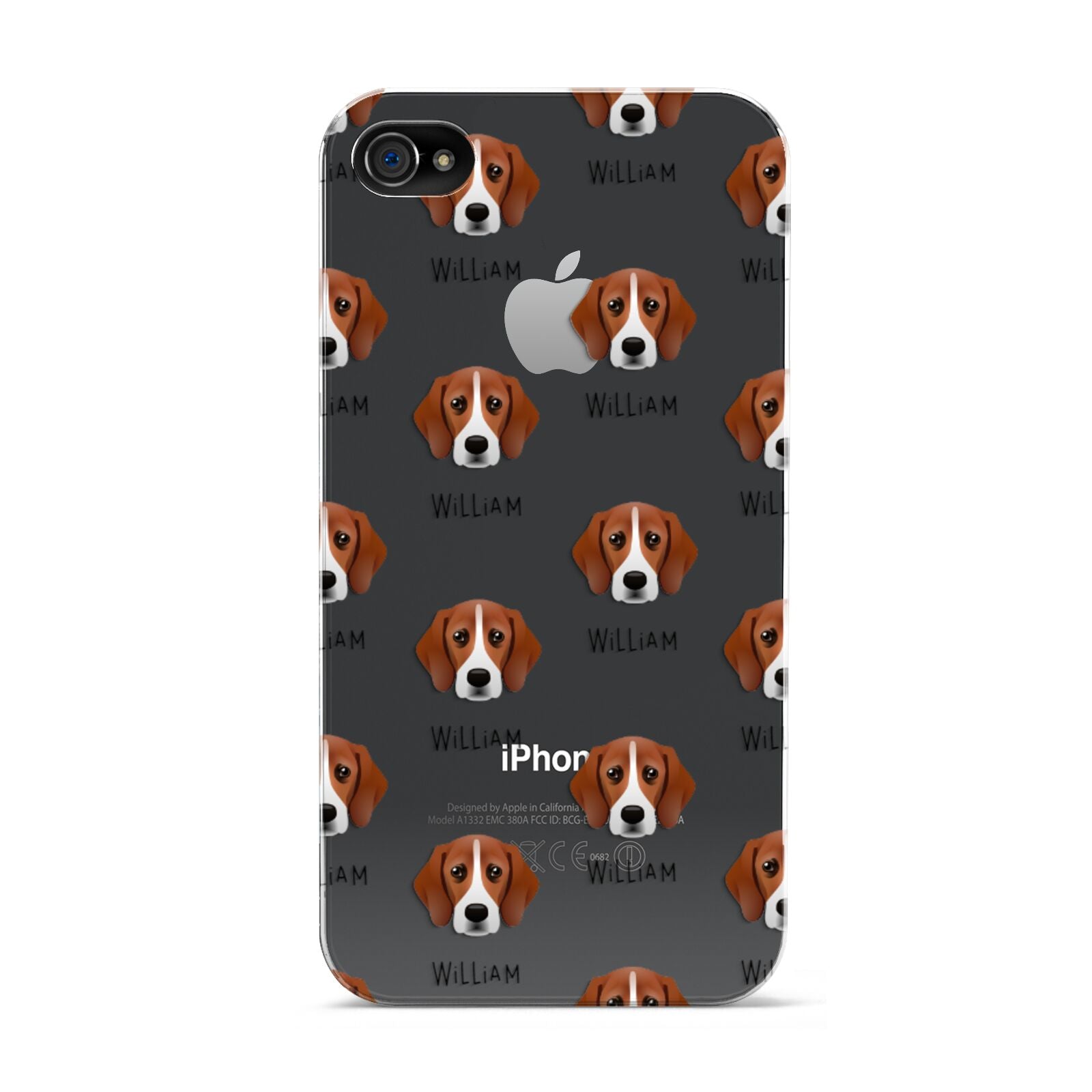 Bassugg Icon with Name Apple iPhone 4s Case