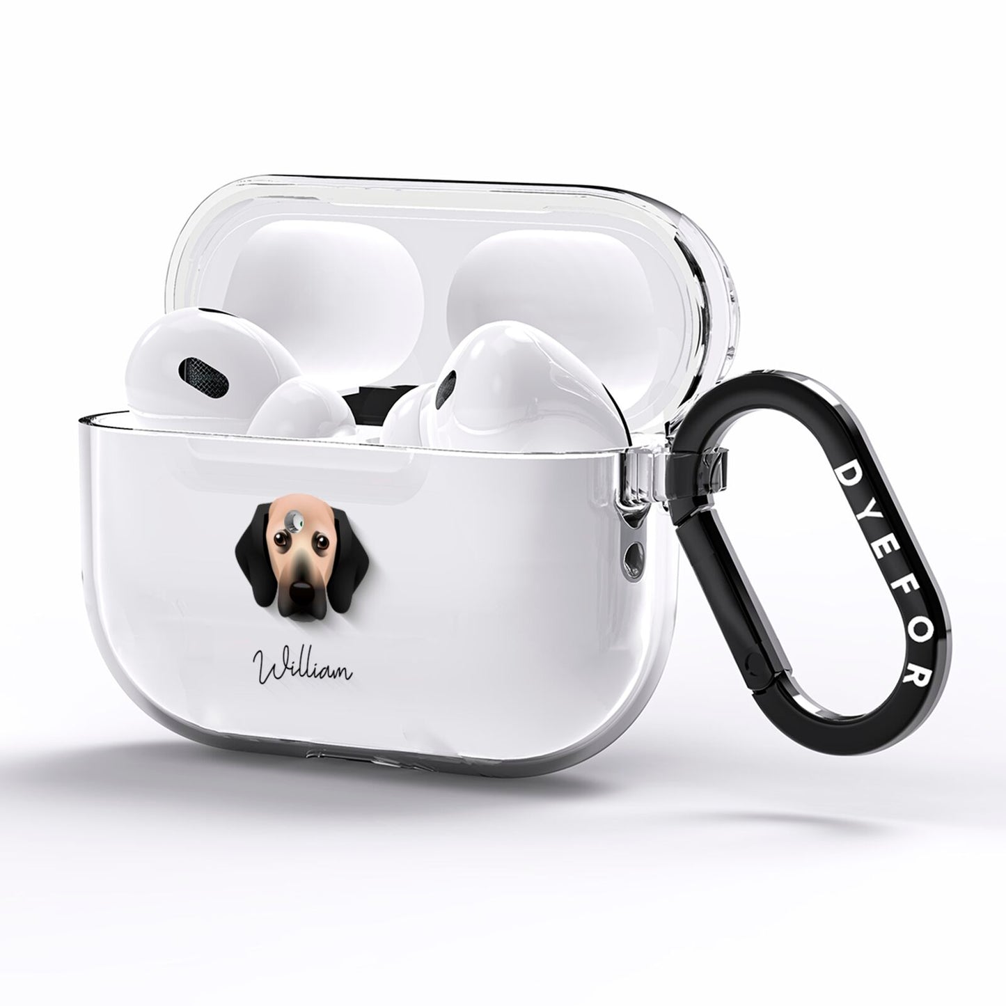 Bassugg Personalised AirPods Pro Clear Case Side Image