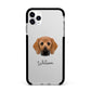 Bassugg Personalised Apple iPhone 11 Pro Max in Silver with Black Impact Case