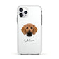 Bassugg Personalised Apple iPhone 11 Pro in Silver with White Impact Case