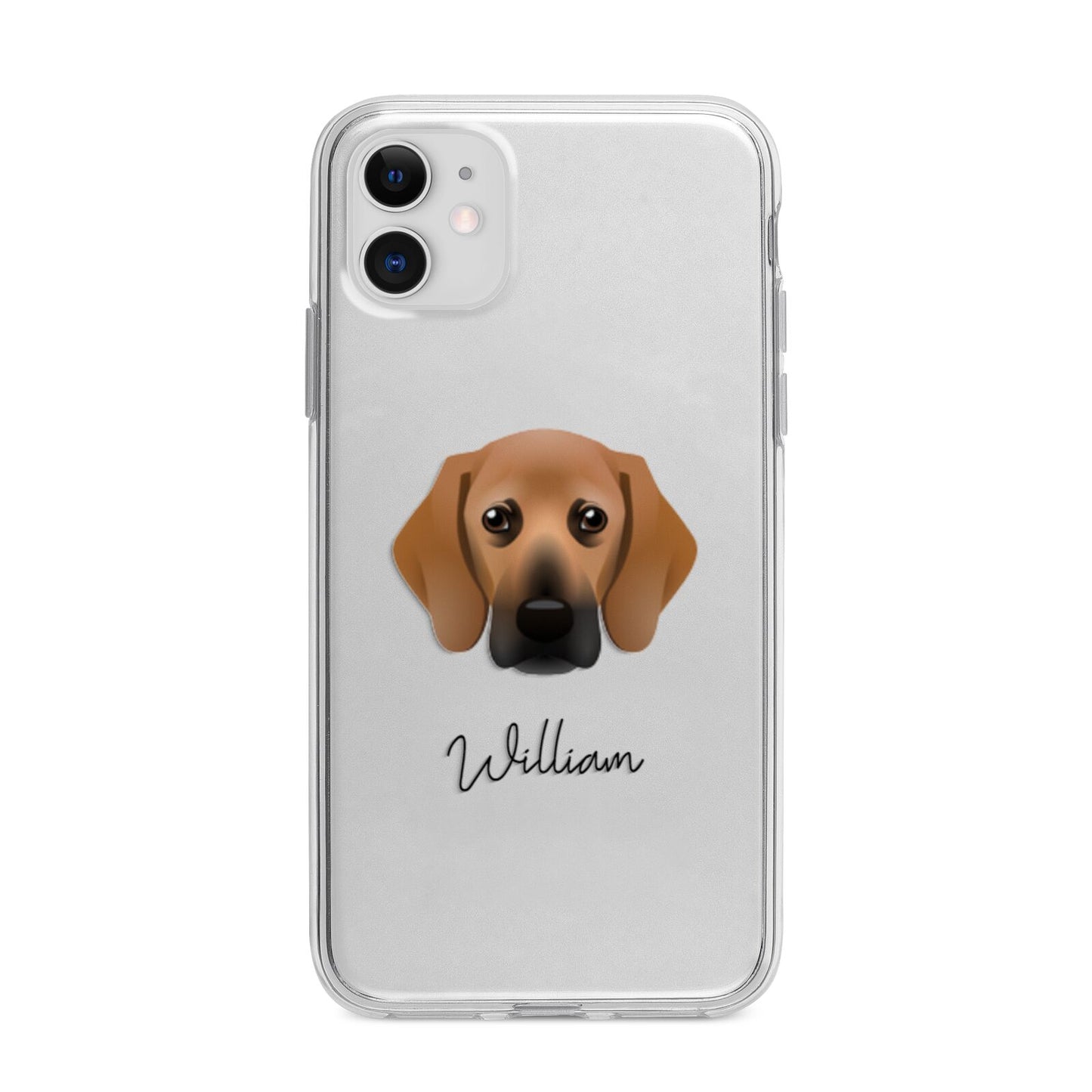 Bassugg Personalised Apple iPhone 11 in White with Bumper Case