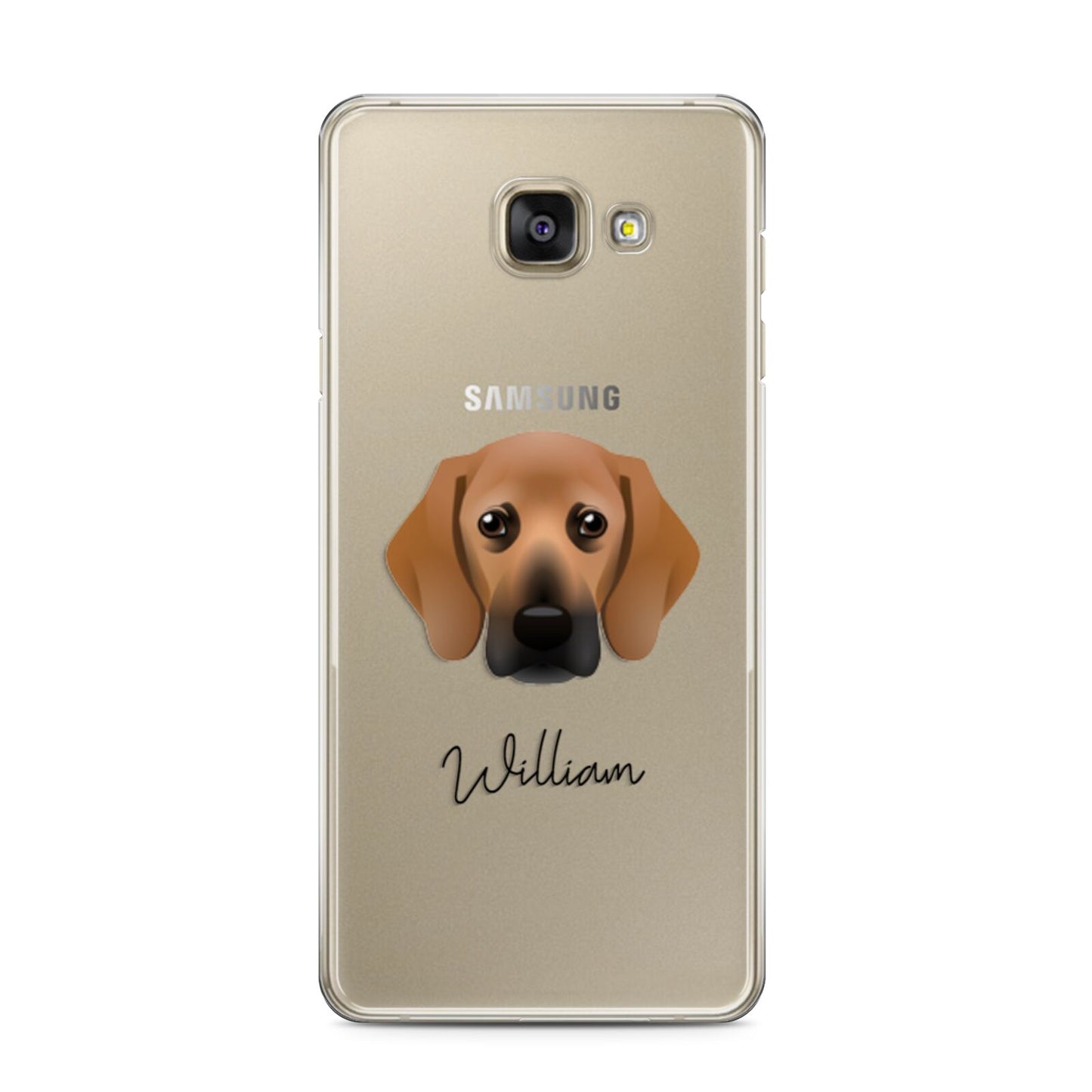 Bassugg Personalised Samsung Galaxy A3 2016 Case on gold phone