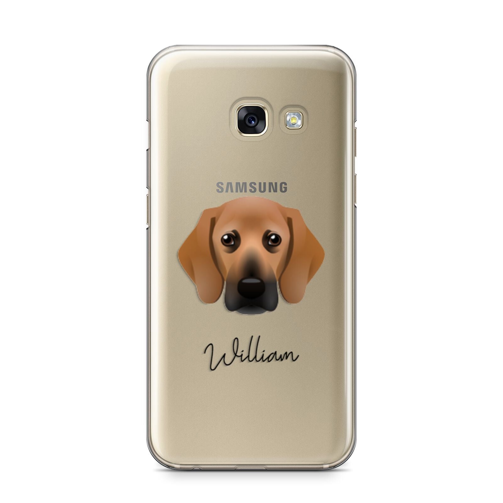 Bassugg Personalised Samsung Galaxy A3 2017 Case on gold phone
