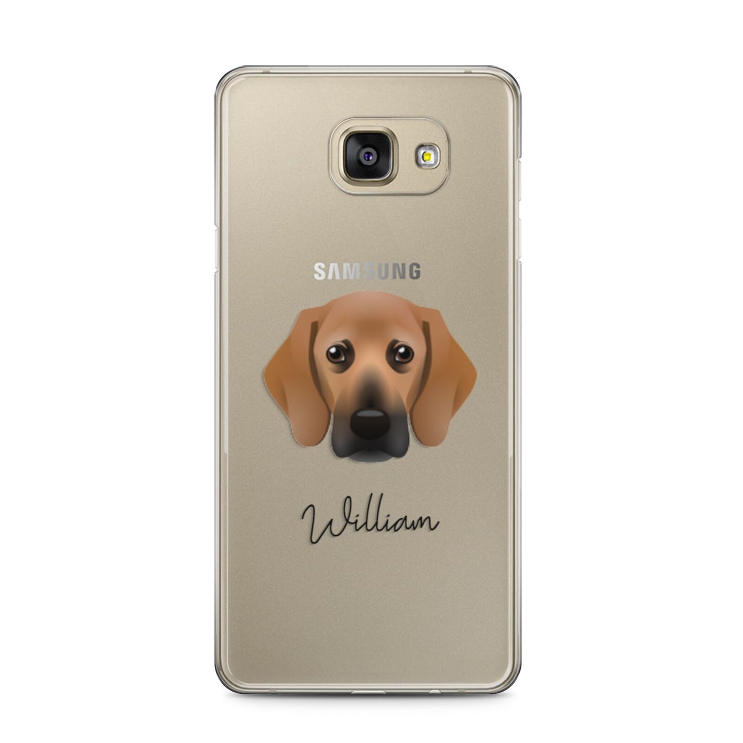 Bassugg Personalised Samsung Galaxy A5 2016 Case on gold phone