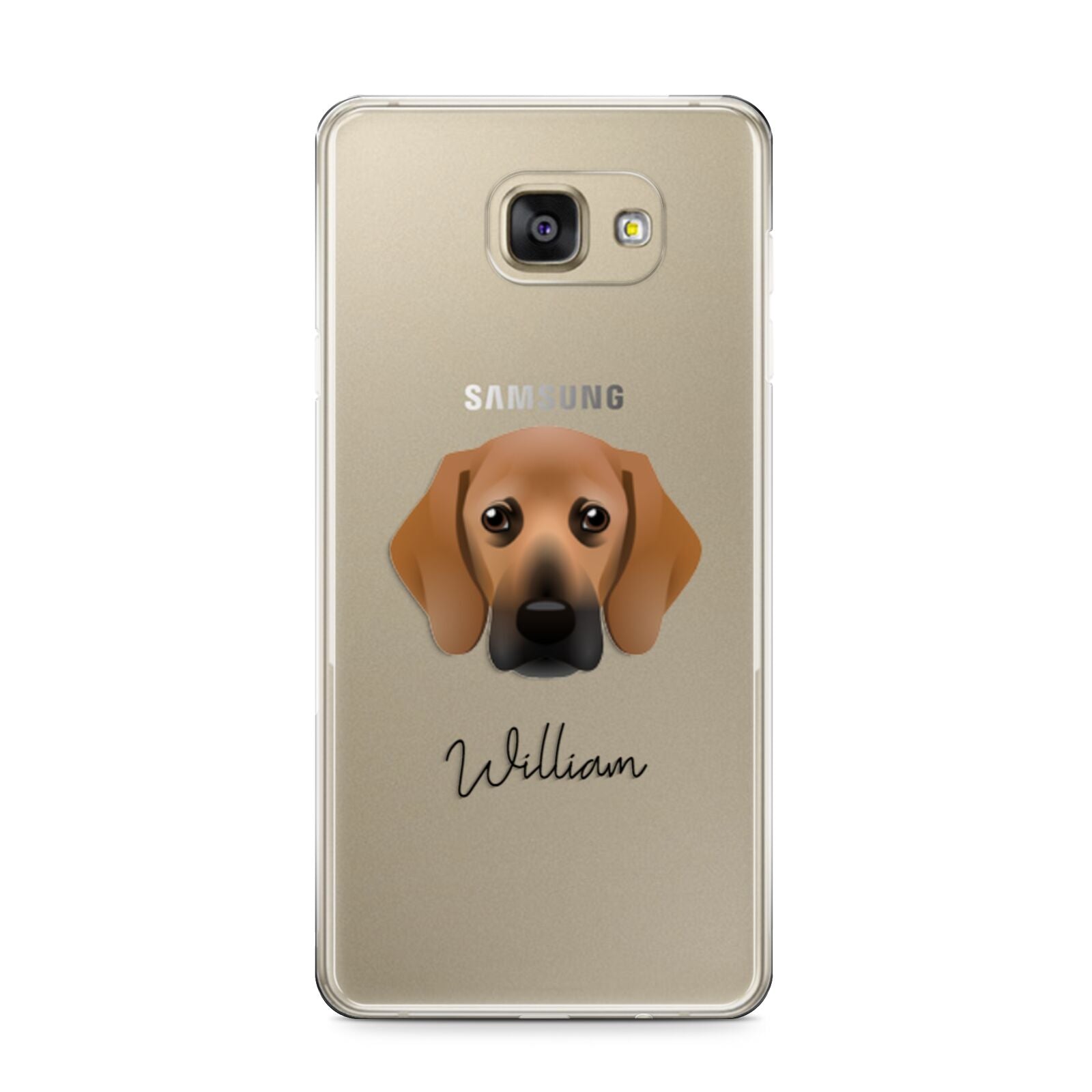 Bassugg Personalised Samsung Galaxy A9 2016 Case on gold phone