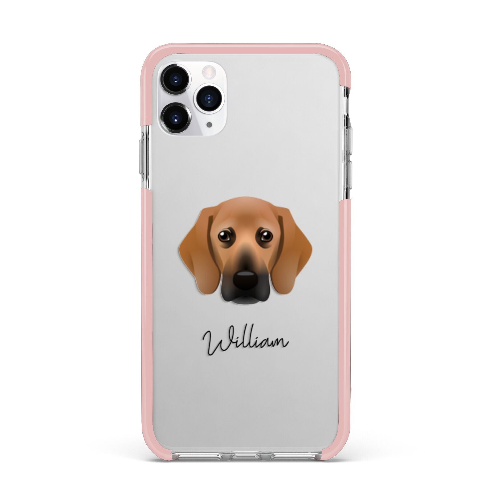 Bassugg Personalised iPhone 11 Pro Max Impact Pink Edge Case