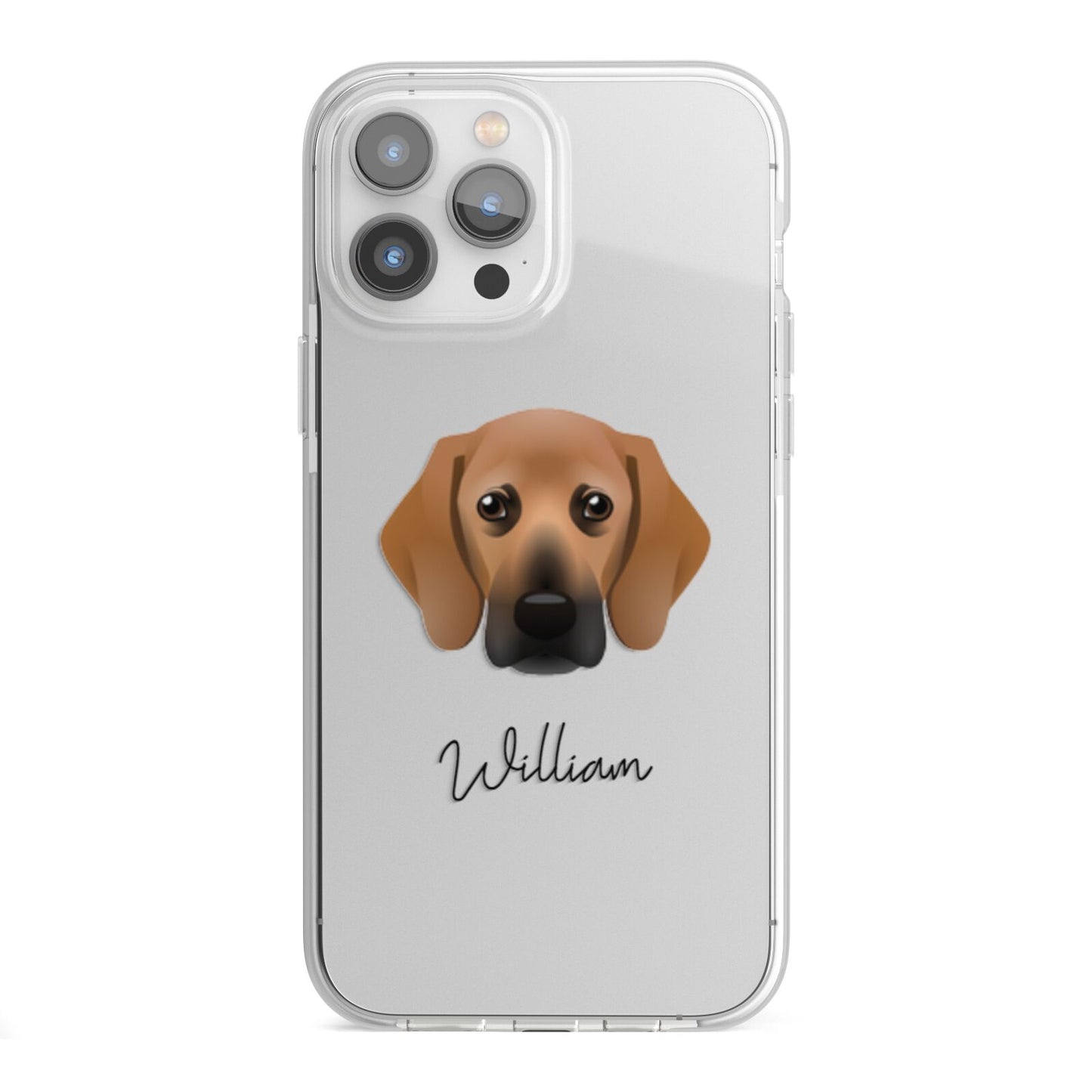 Bassugg Personalised iPhone 13 Pro Max TPU Impact Case with White Edges