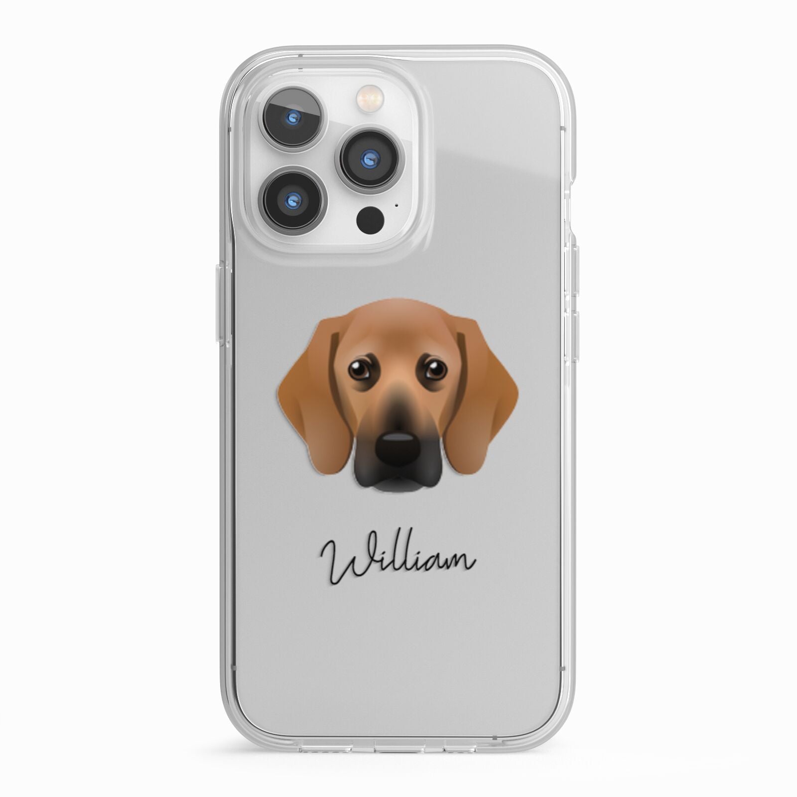 Bassugg Personalised iPhone 13 Pro TPU Impact Case with White Edges