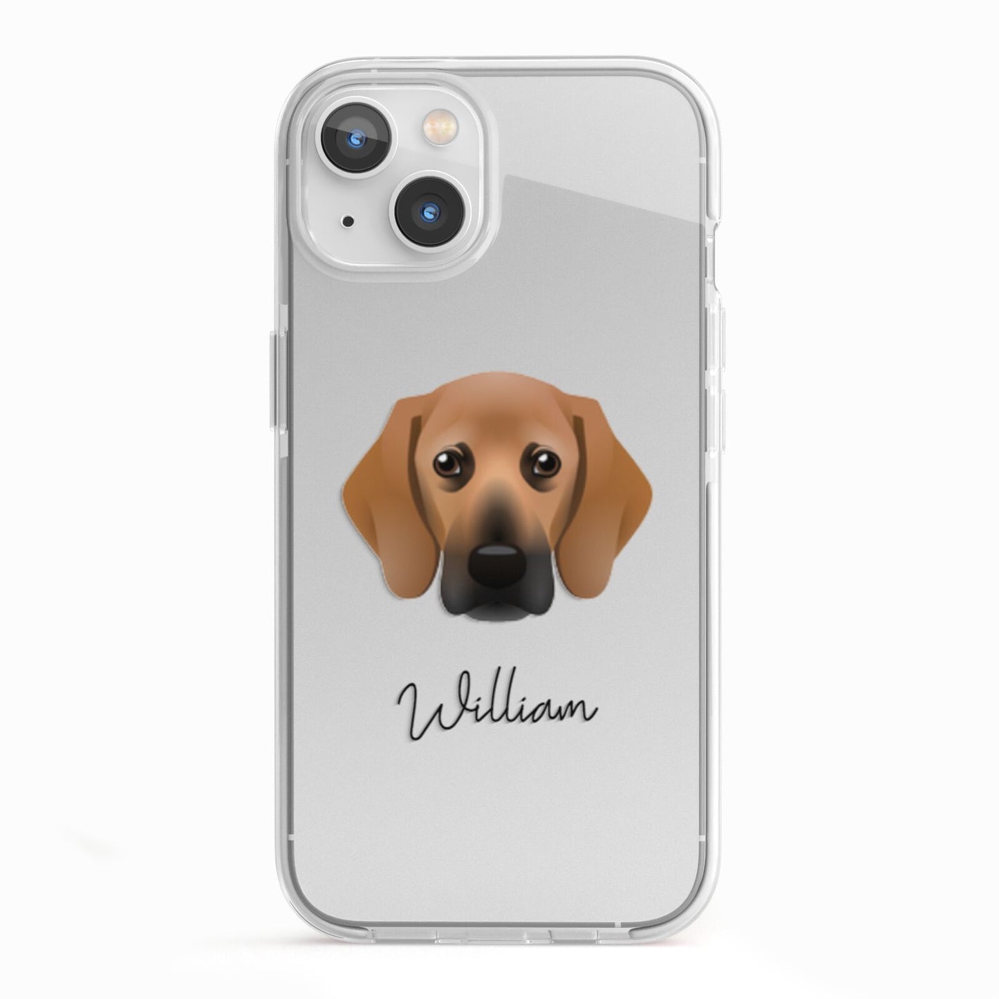 Bassugg Personalised iPhone 13 TPU Impact Case with White Edges
