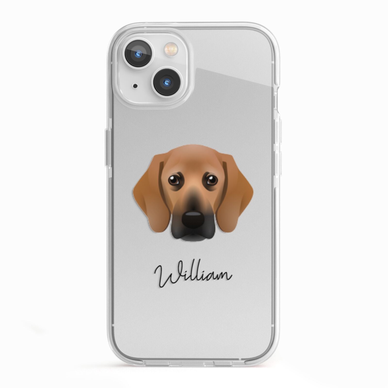 Bassugg Personalised iPhone 13 TPU Impact Case with White Edges