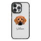Bassugg Personalised iPhone 14 Pro Max Black Impact Case on Silver phone
