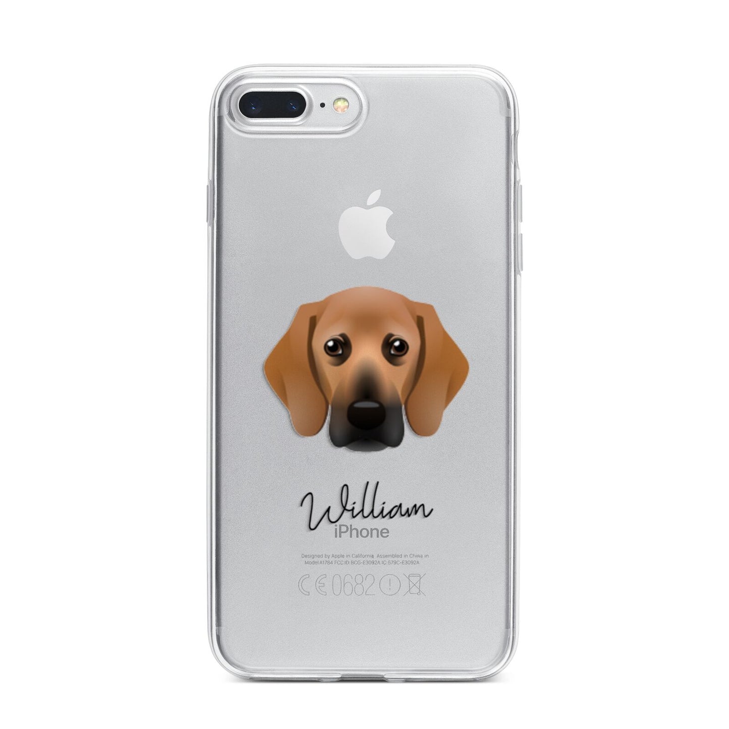 Bassugg Personalised iPhone 7 Plus Bumper Case on Silver iPhone