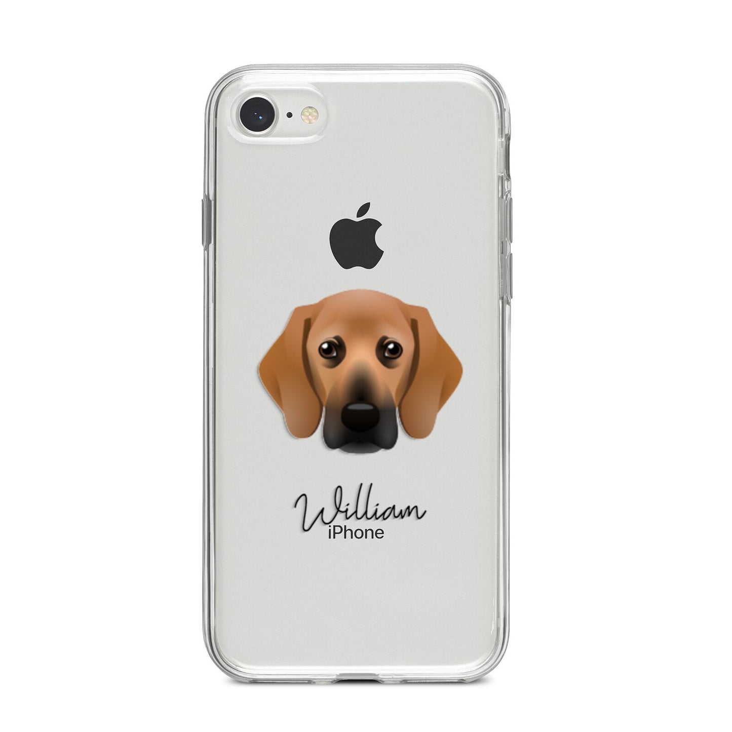 Bassugg Personalised iPhone 8 Bumper Case on Silver iPhone
