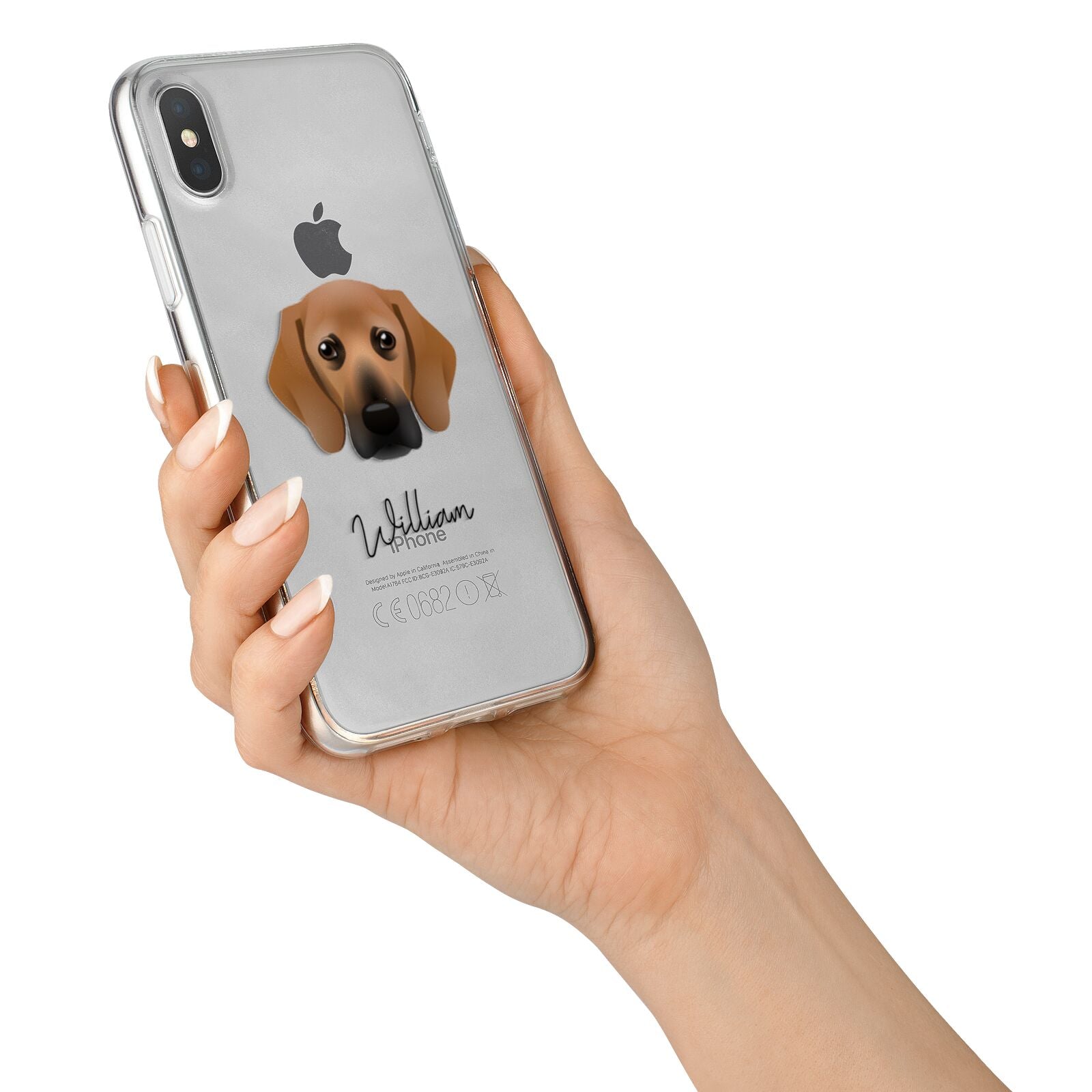 Bassugg Personalised iPhone X Bumper Case on Silver iPhone Alternative Image 2