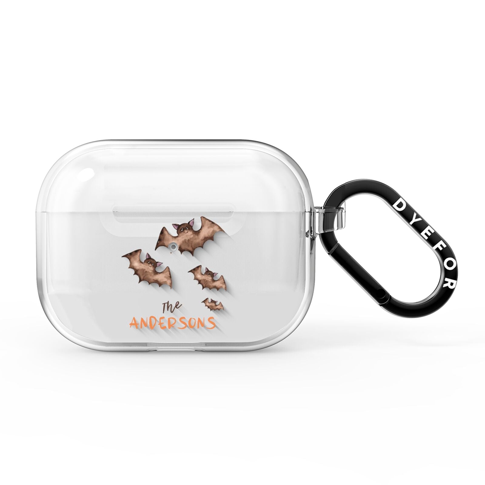 Bat Family Personalised AirPods Pro Clear Case