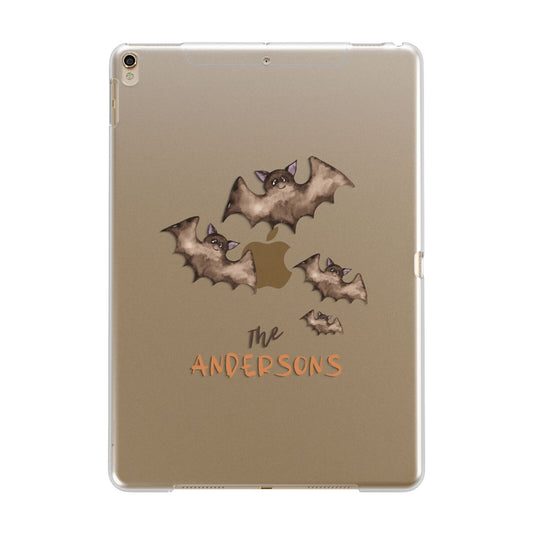 Bat Family Personalised Apple iPad Gold Case