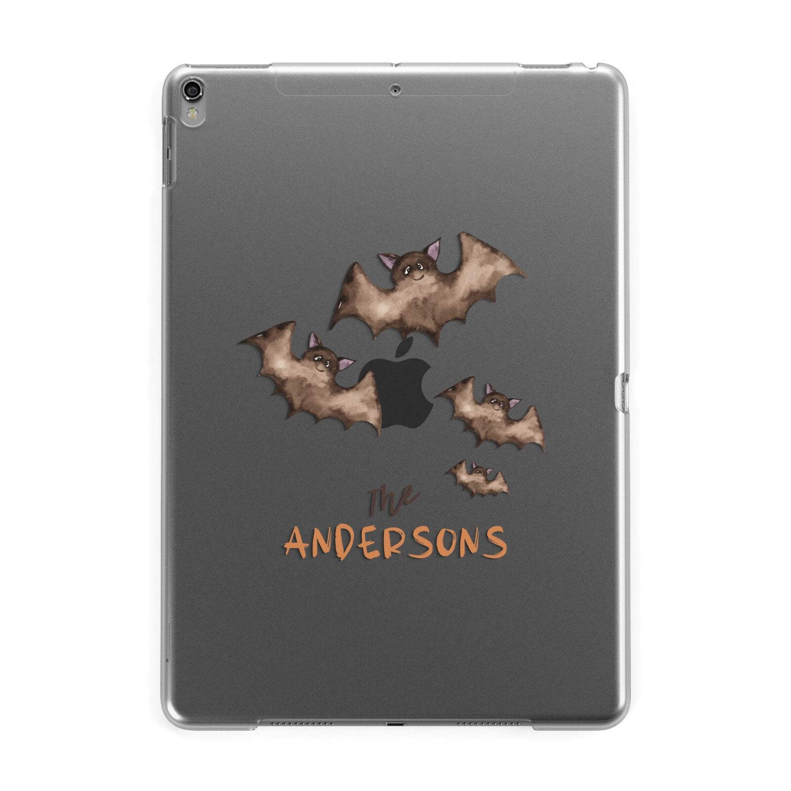 Bat Family Personalised Apple iPad Grey Case
