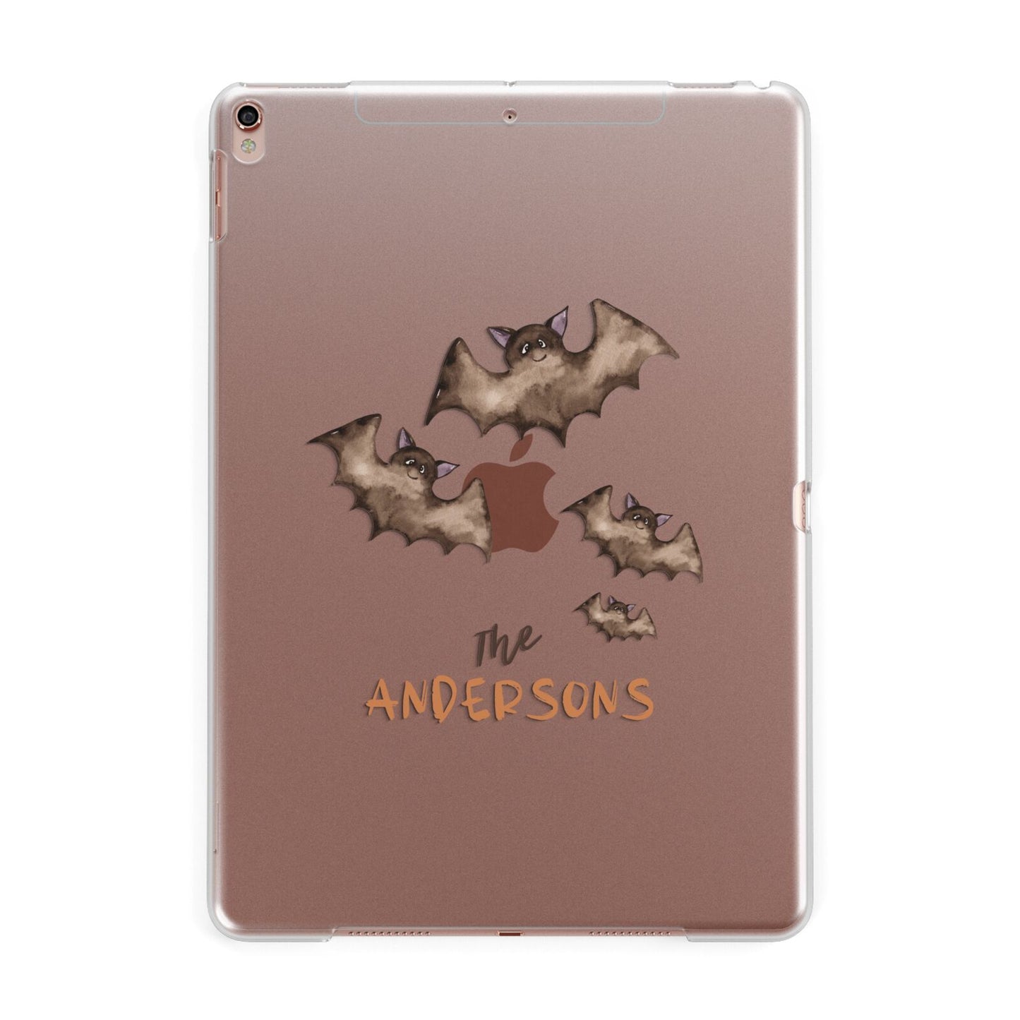 Bat Family Personalised Apple iPad Rose Gold Case