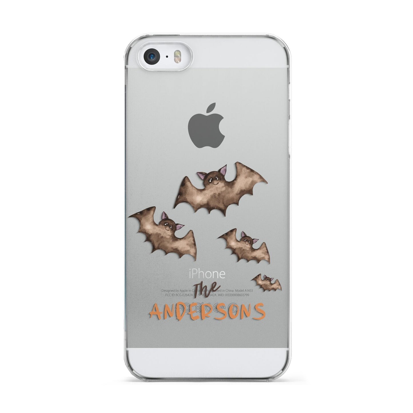 Bat Family Personalised Apple iPhone 5 Case