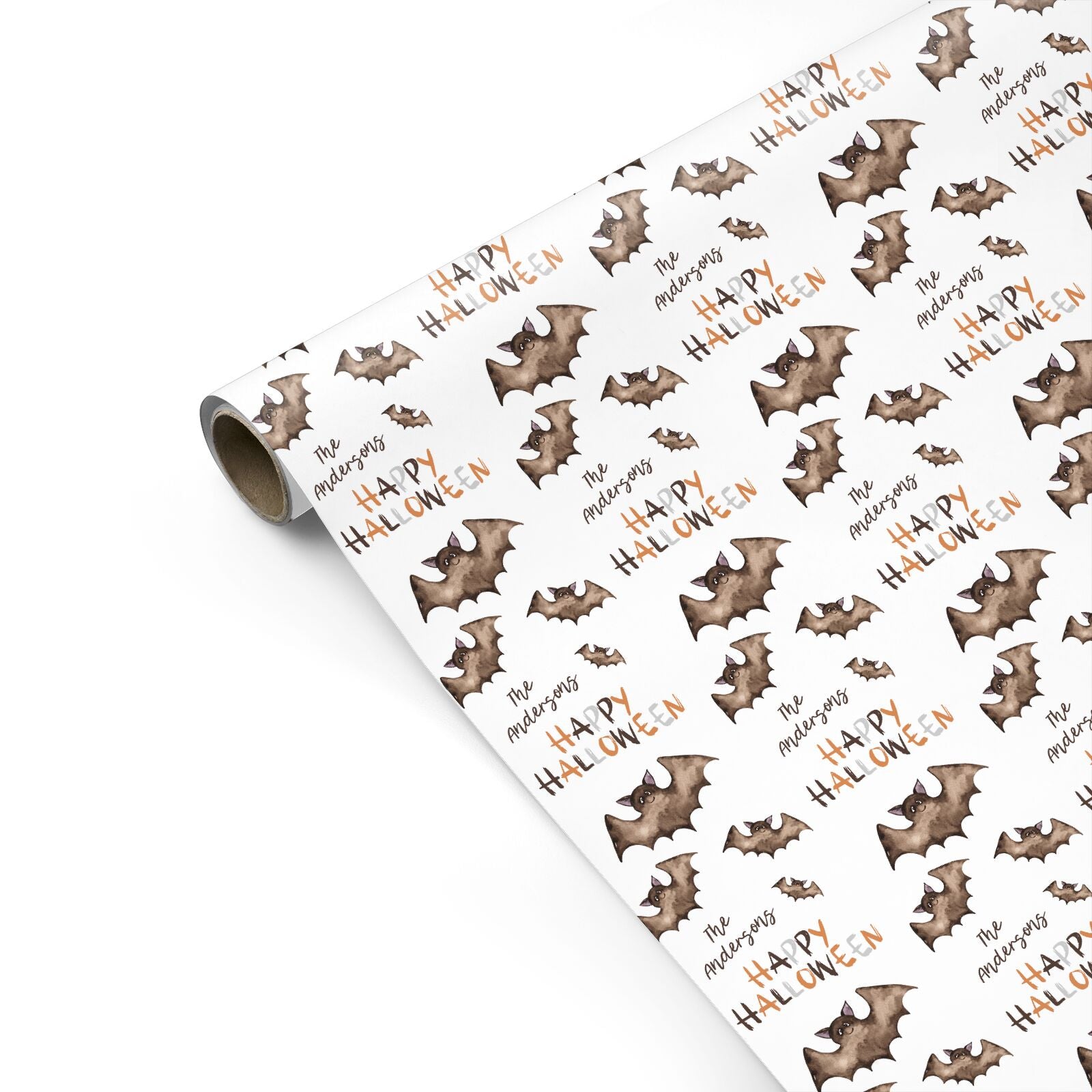 Bat Family Personalised Personalised Gift Wrap