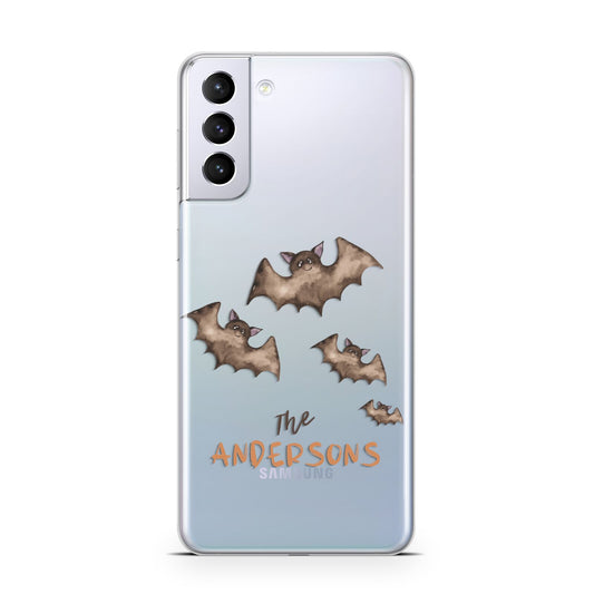Bat Family Personalised Samsung S21 Plus Phone Case