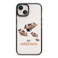 Bat Family Personalised iPhone 13 Black Impact Case on Silver phone