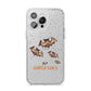 Bat Family Personalised iPhone 14 Pro Max Glitter Tough Case Silver