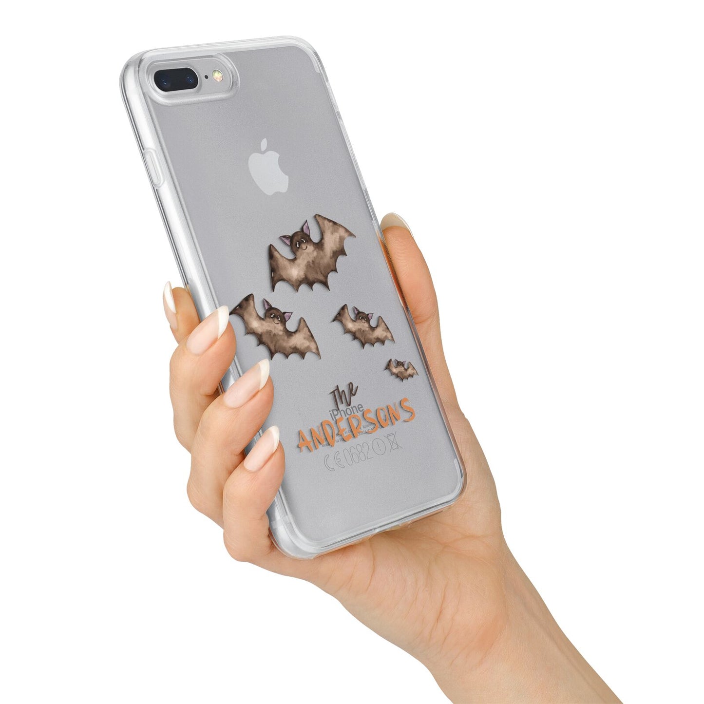 Bat Family Personalised iPhone 7 Plus Bumper Case on Silver iPhone Alternative Image
