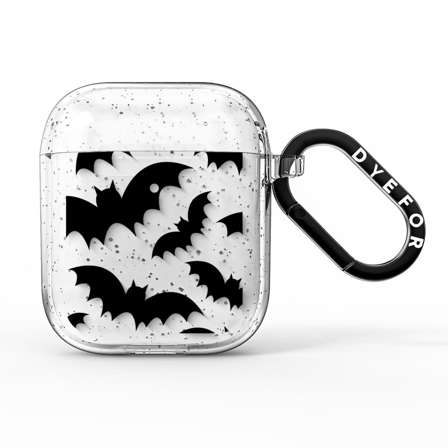 Bat Halloween Print AirPods Glitter Case