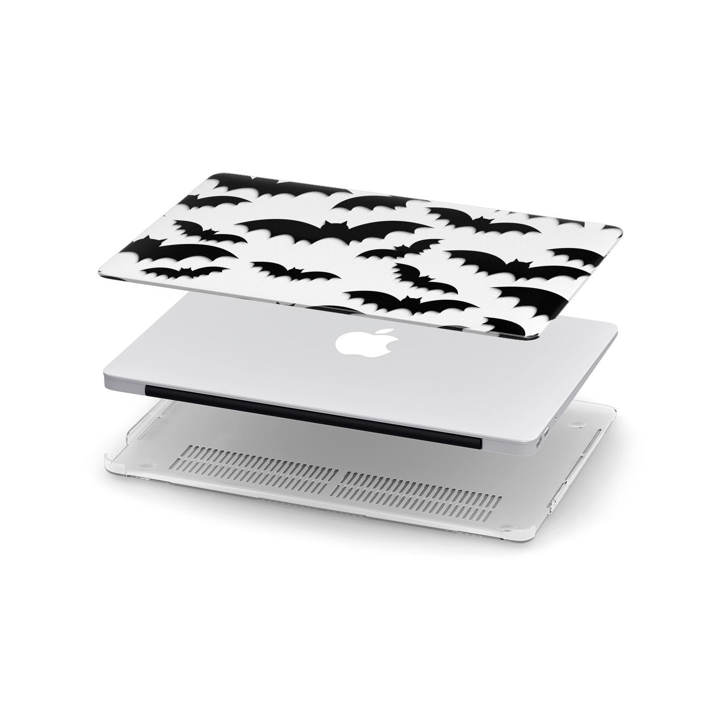 Bat Halloween Print Apple MacBook Case in Detail
