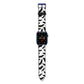 Bat Halloween Print Apple Watch Strap with Blue Hardware