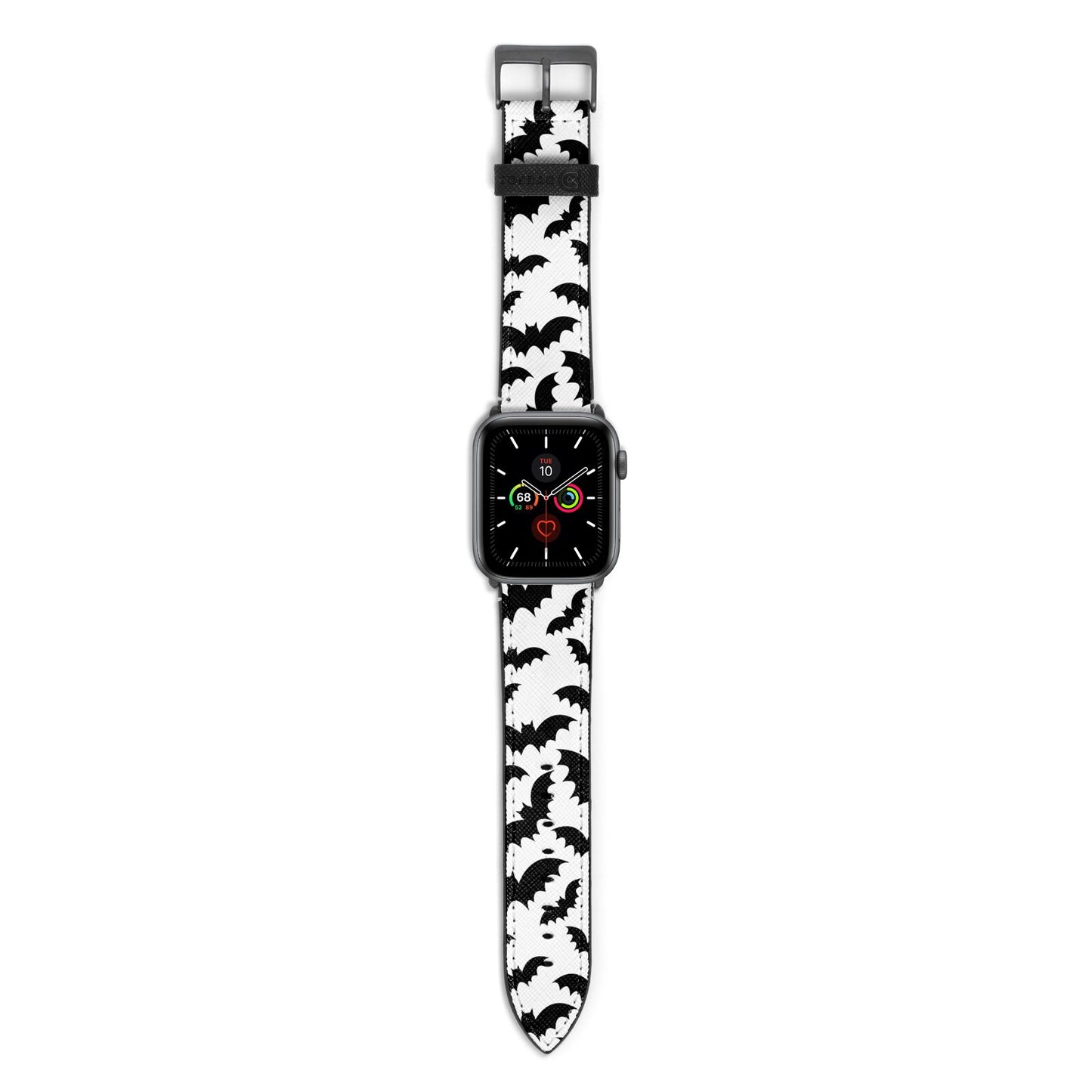 Bat Halloween Print Apple Watch Strap with Space Grey Hardware