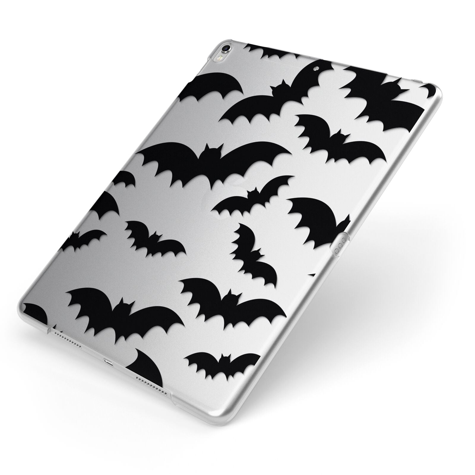 Bat Halloween Print Apple iPad Case on Silver iPad Side View