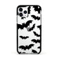 Bat Halloween Print Apple iPhone 11 Pro in Silver with Black Impact Case