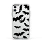 Bat Halloween Print Apple iPhone 11 in White with White Impact Case