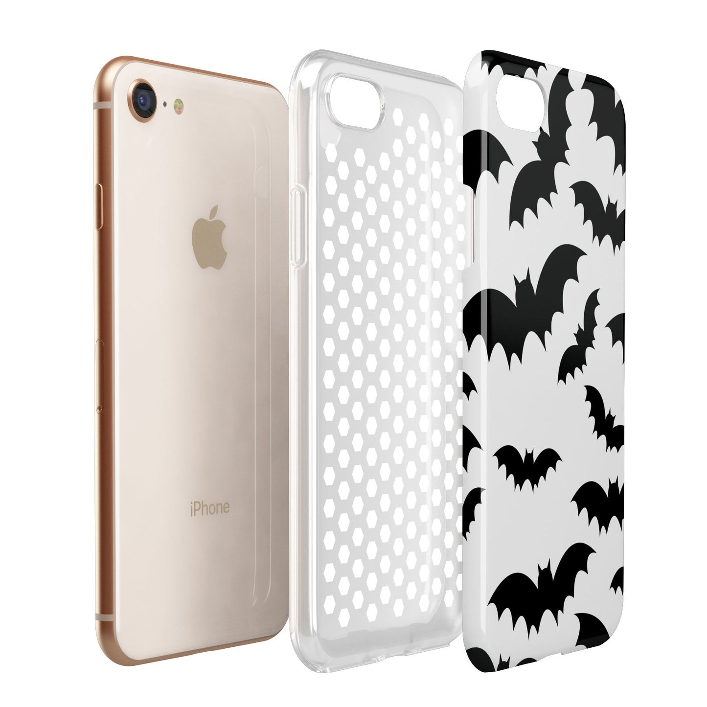 Bat Halloween Print Apple iPhone 7 8 3D Tough Case Expanded View