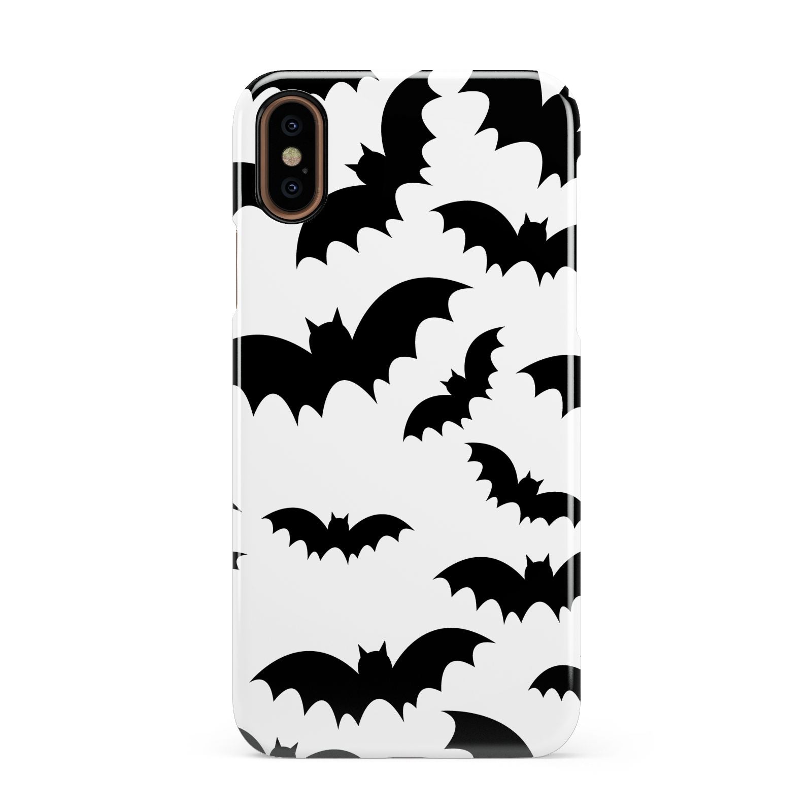Bat Halloween Print Apple iPhone XS 3D Snap Case