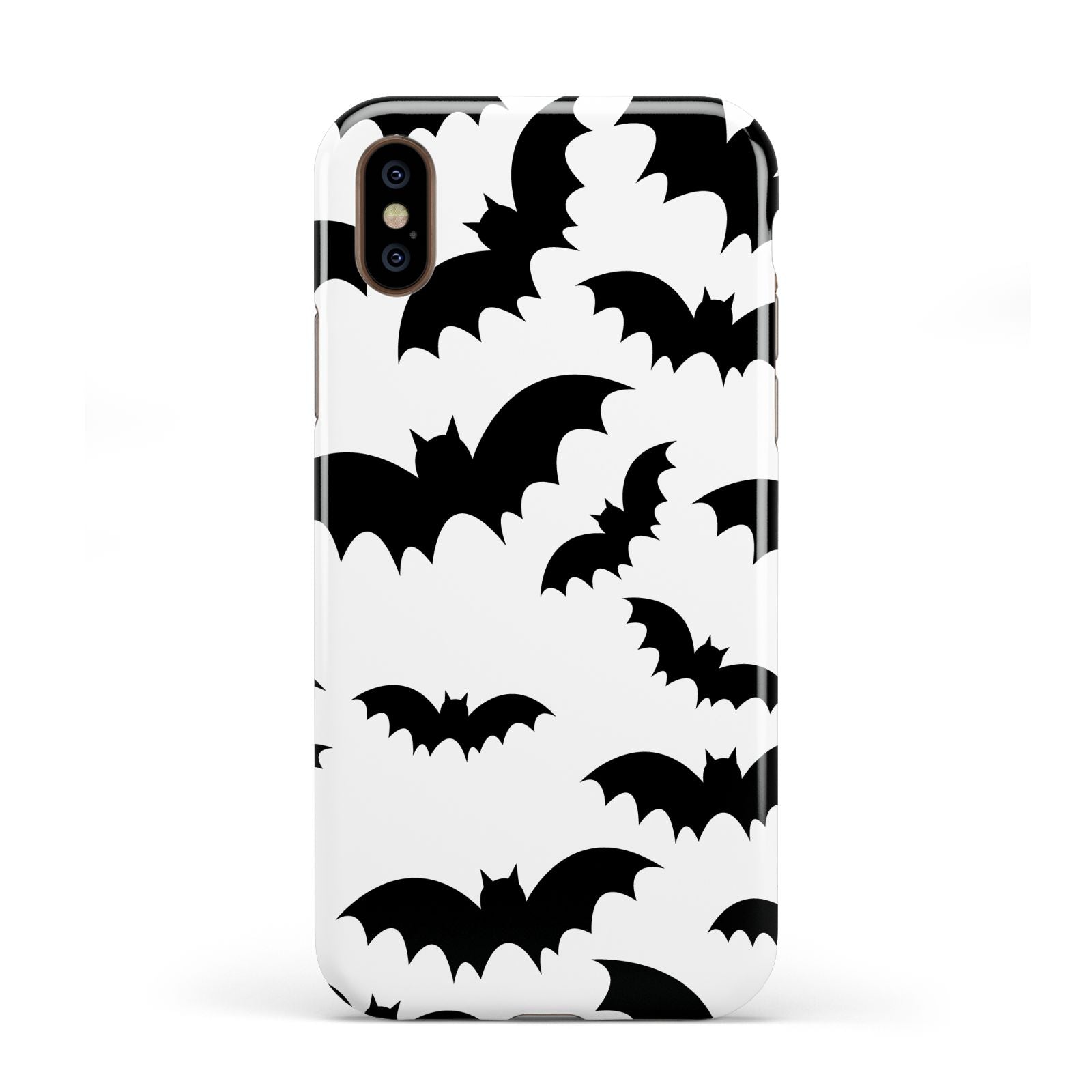 Bat Halloween Print Apple iPhone XS 3D Tough