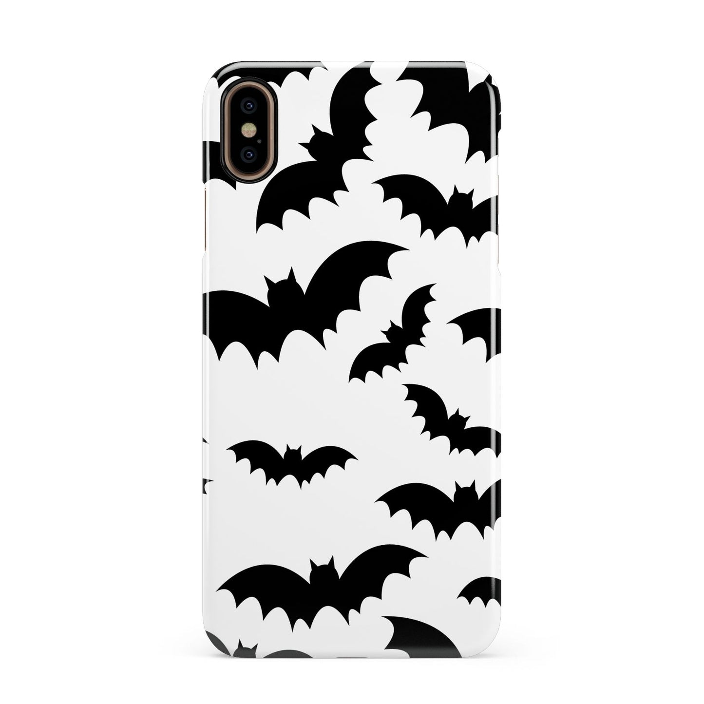 Bat Halloween Print Apple iPhone Xs Max 3D Snap Case