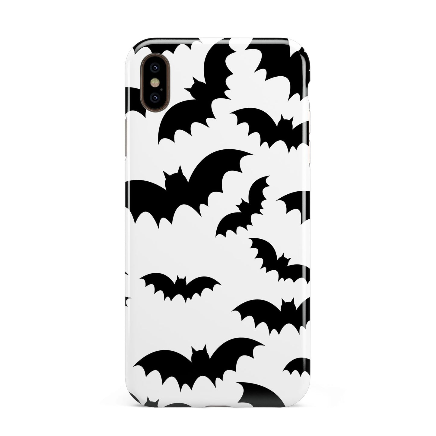 Bat Halloween Print Apple iPhone Xs Max 3D Tough Case