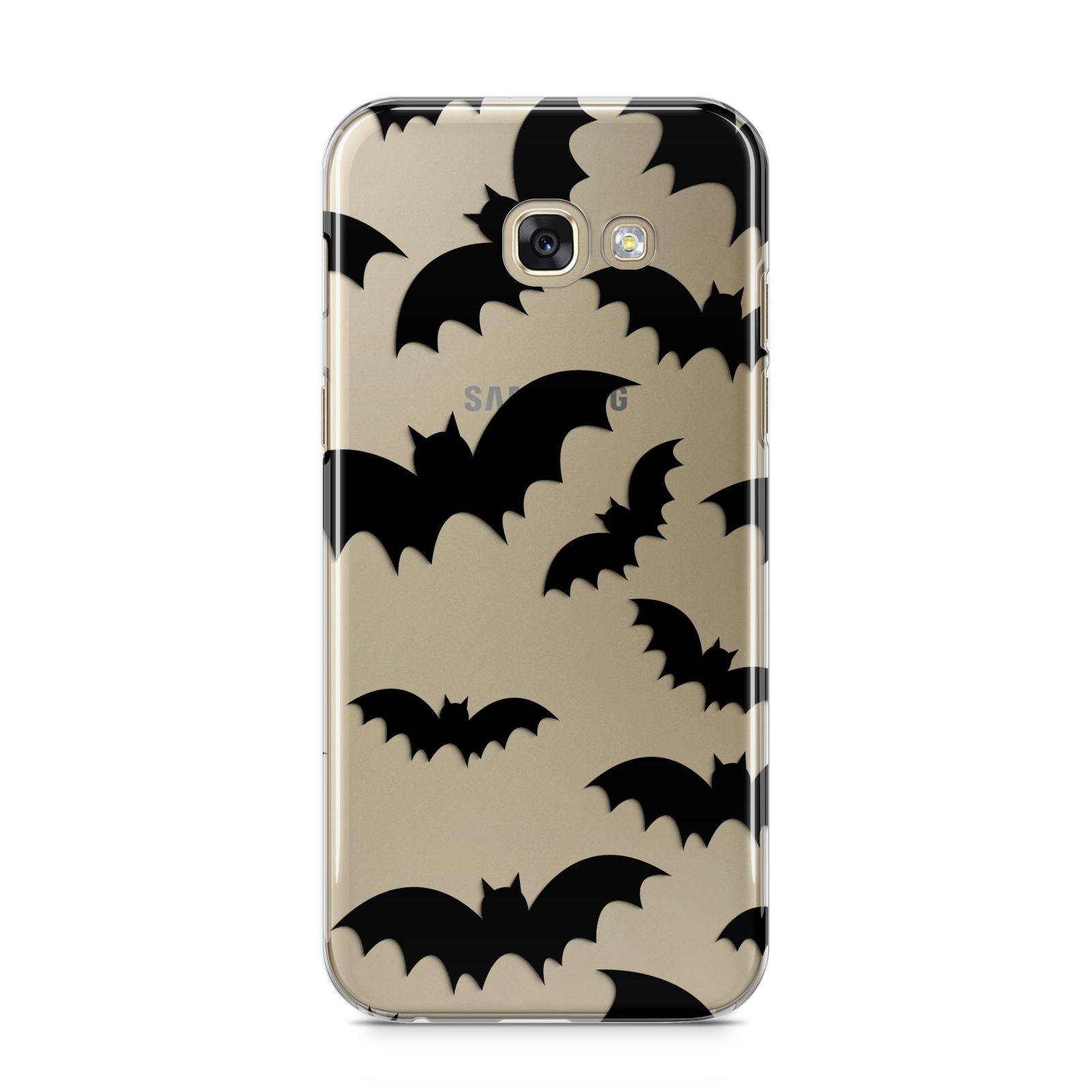 Bat Halloween Print Samsung Galaxy A5 2017 Case on gold phone