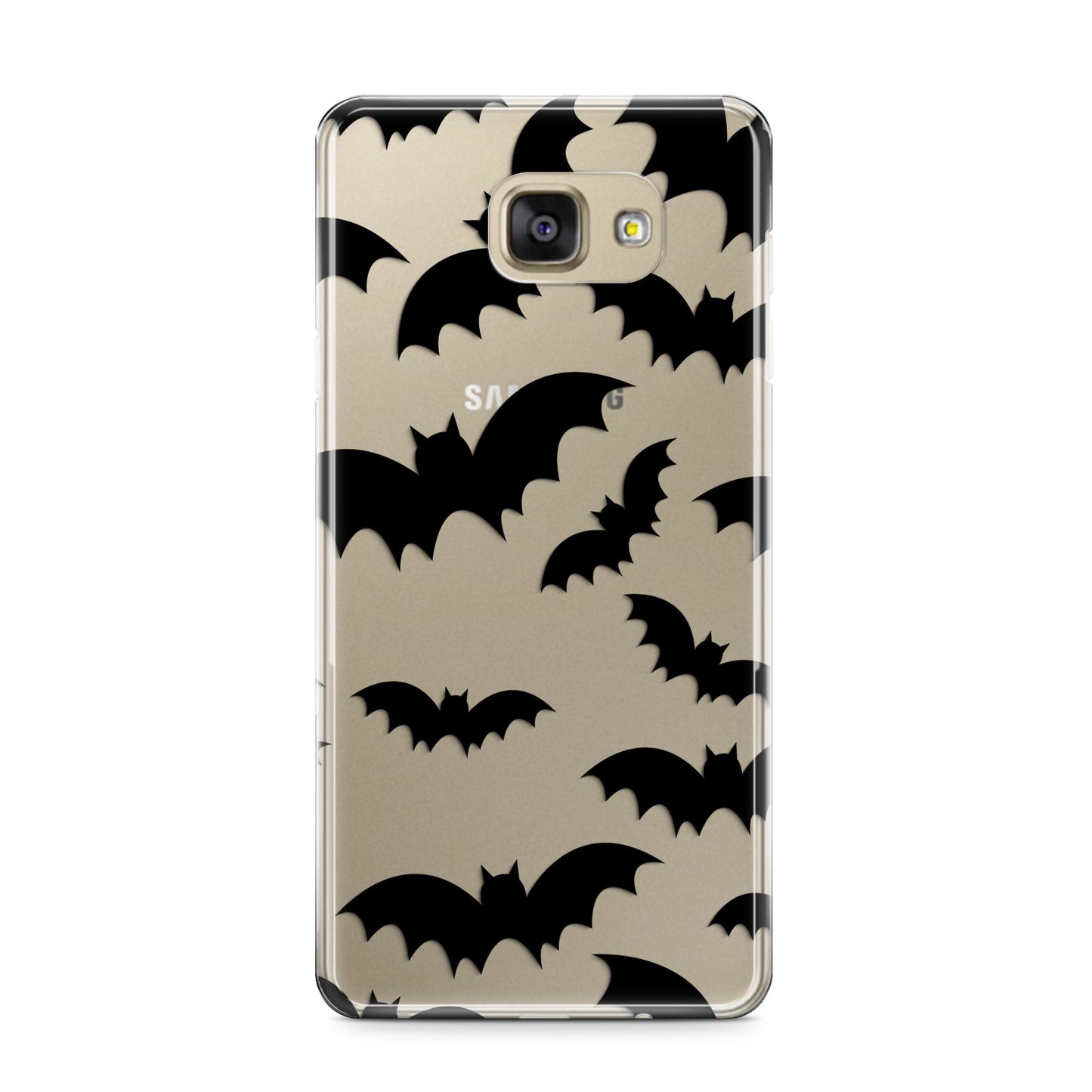 Bat Halloween Print Samsung Galaxy A9 2016 Case on gold phone