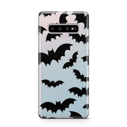 Bat Halloween Print Samsung Galaxy S10 Case