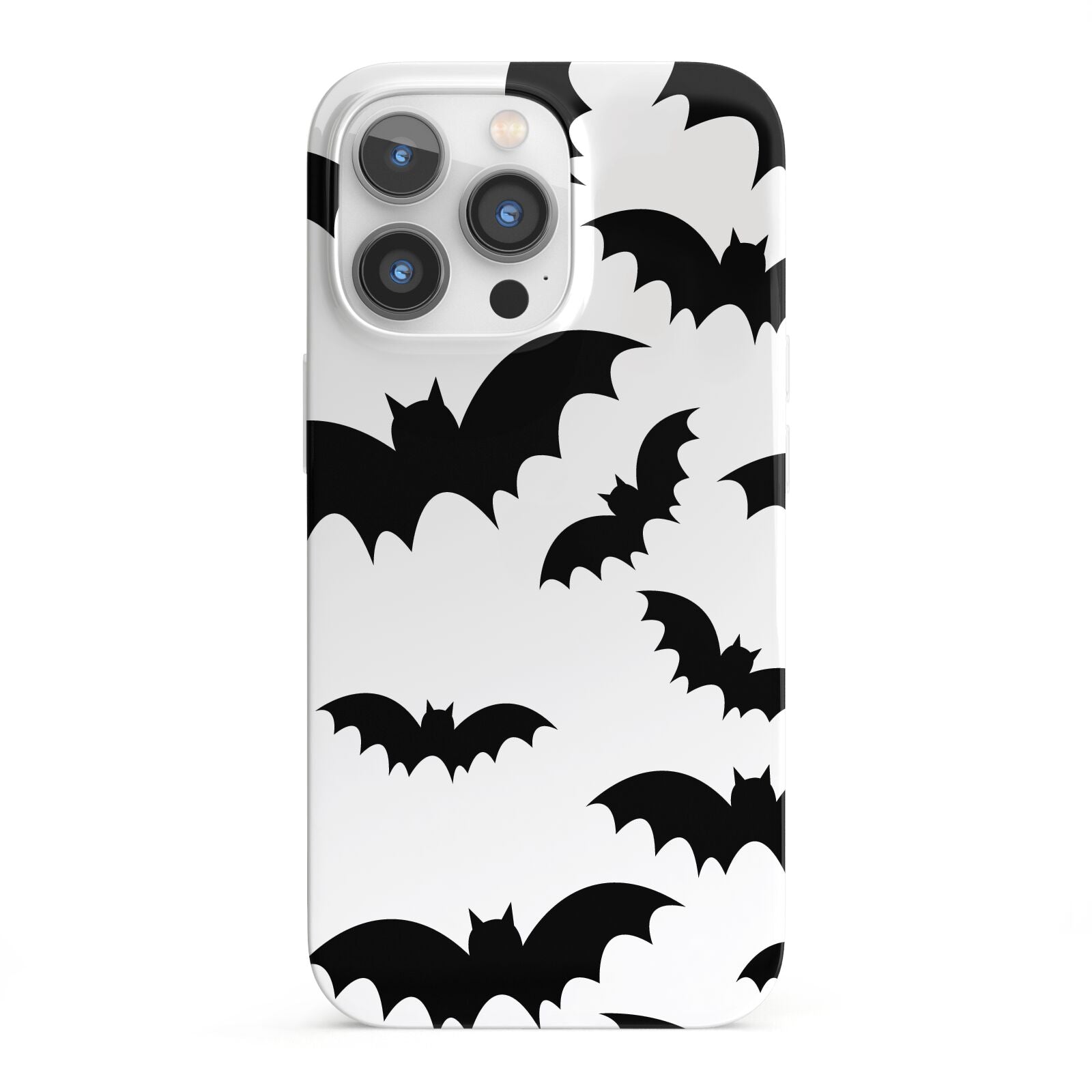 Bat Halloween Print iPhone 13 Pro Full Wrap 3D Snap Case